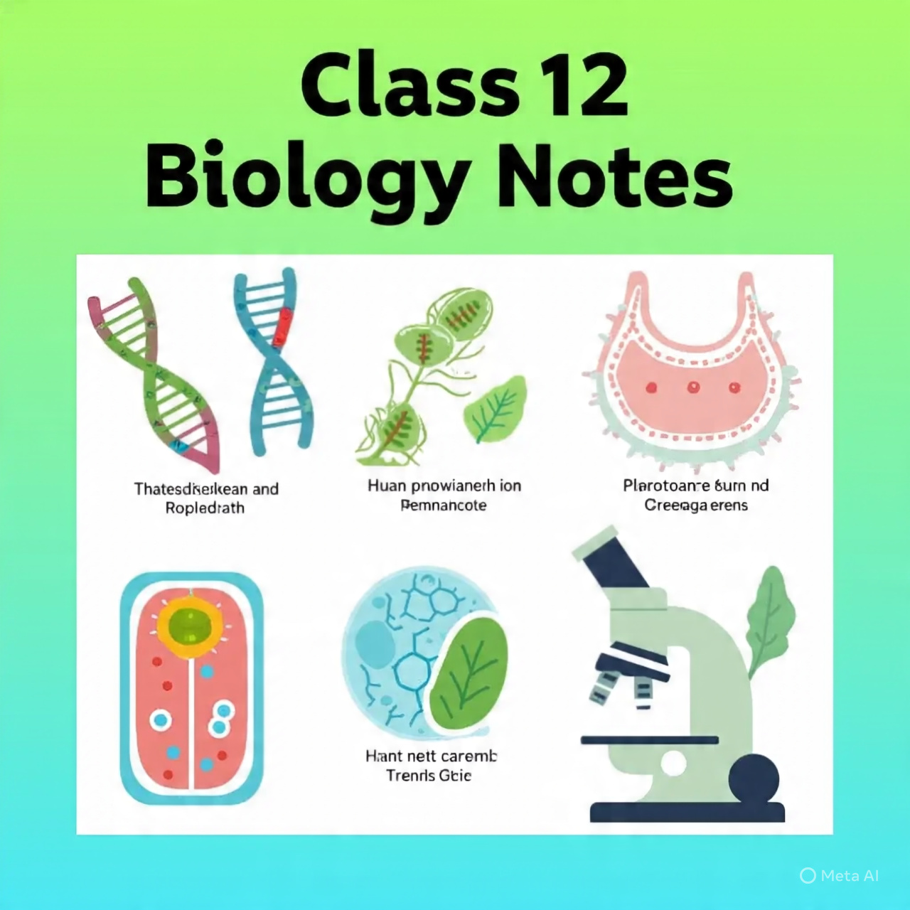 Class 12 Biology Notes | PDF & Solved Exercises